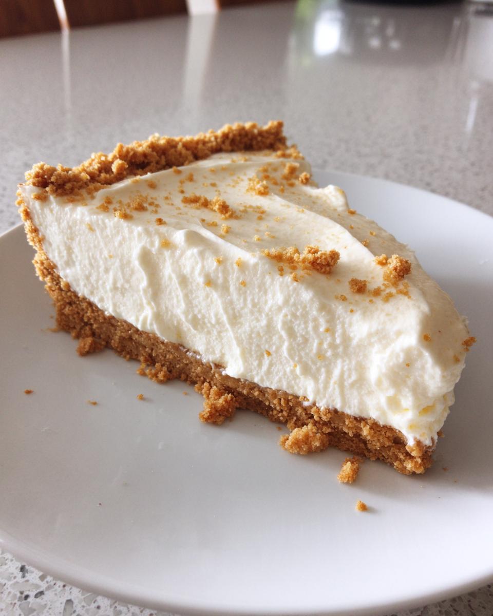 A thick slice of no-bake cheesecake with a graham cracker crust, perfect for Nineteen Summer Cheesecake Recipes.