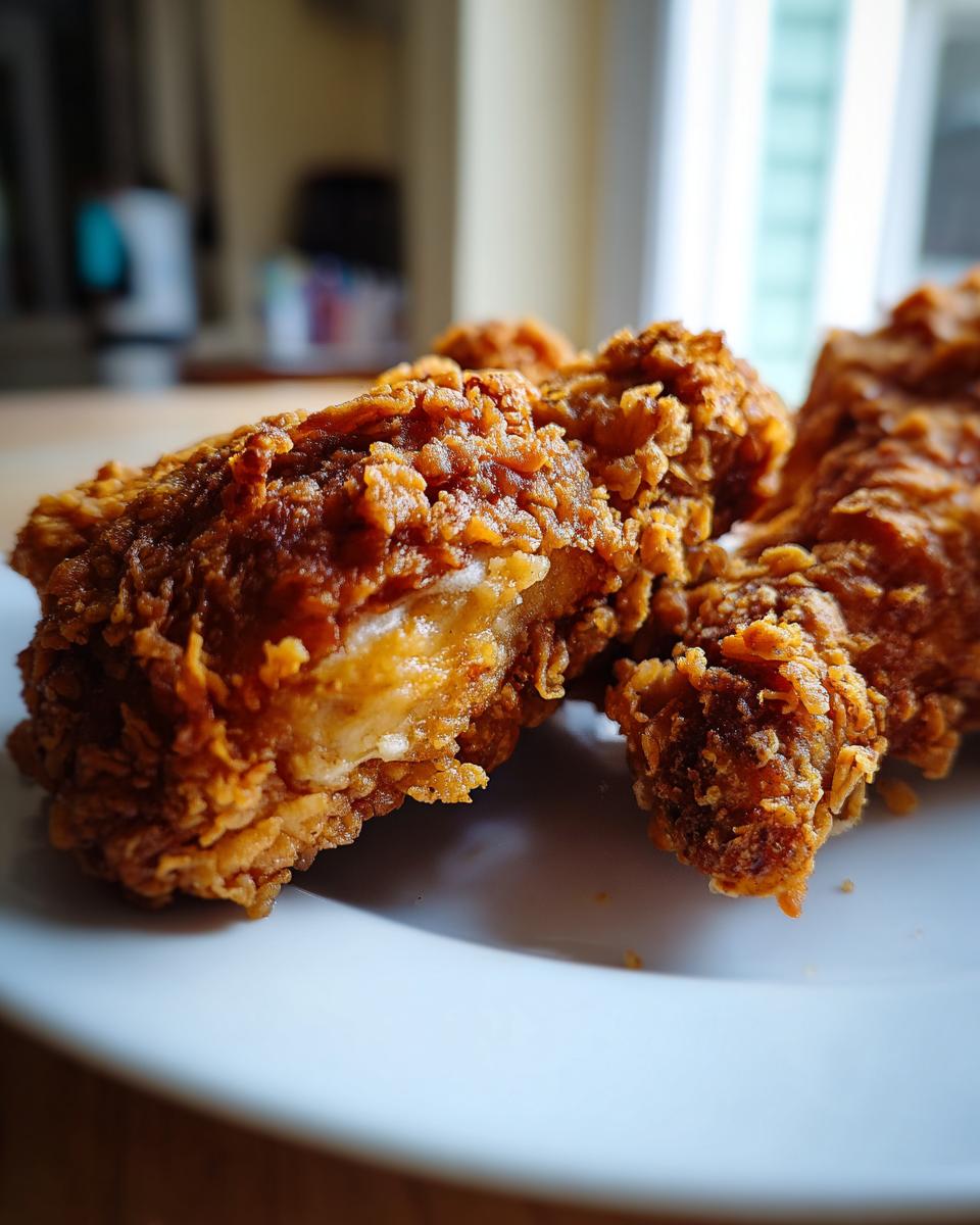 Close-up of golden brown, crispy fried chicken pieces, perfect for any Deep Fry Recipes.