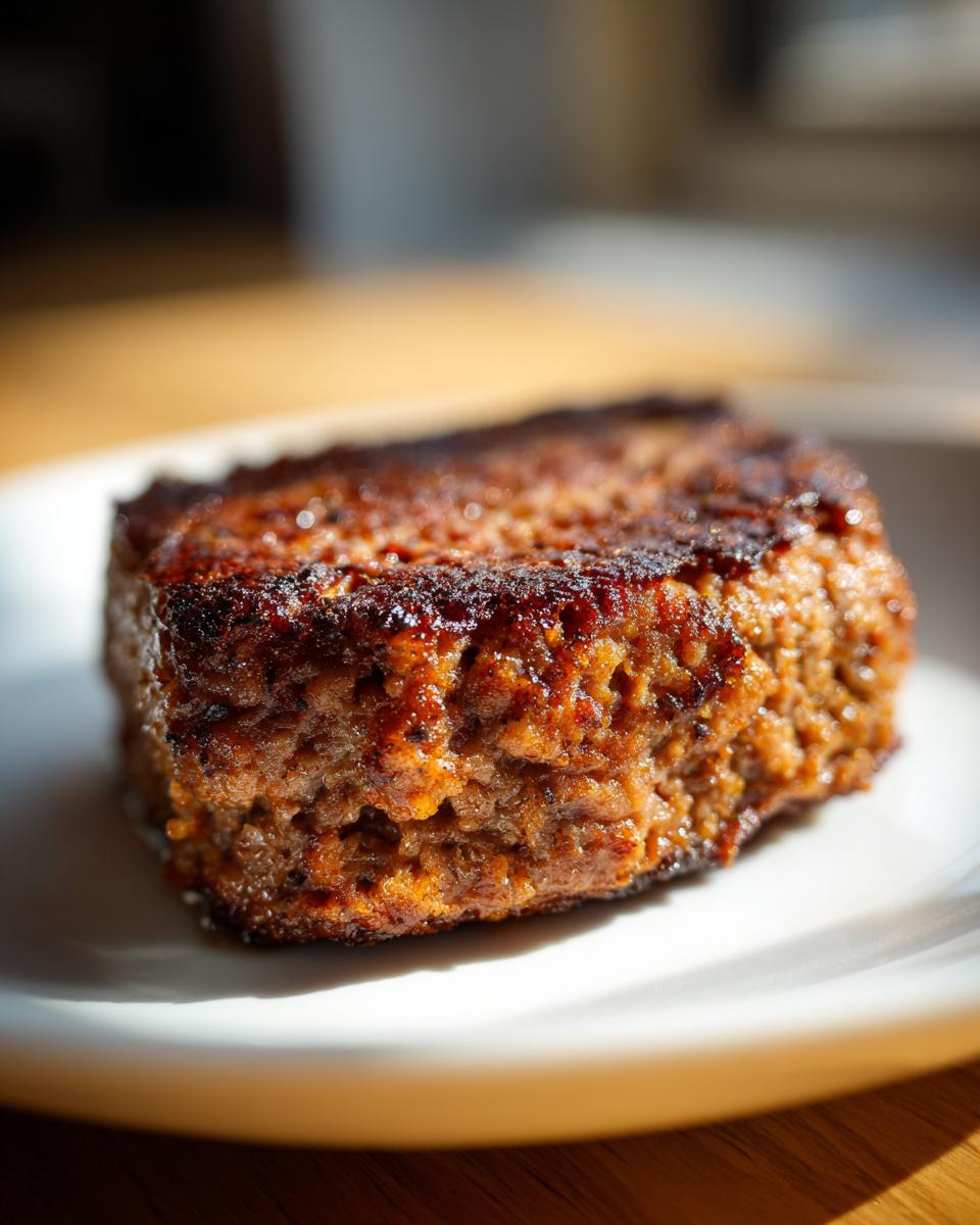 Close-up of a thick, perfectly seared meat patty, ideal for making Crack Burgers.