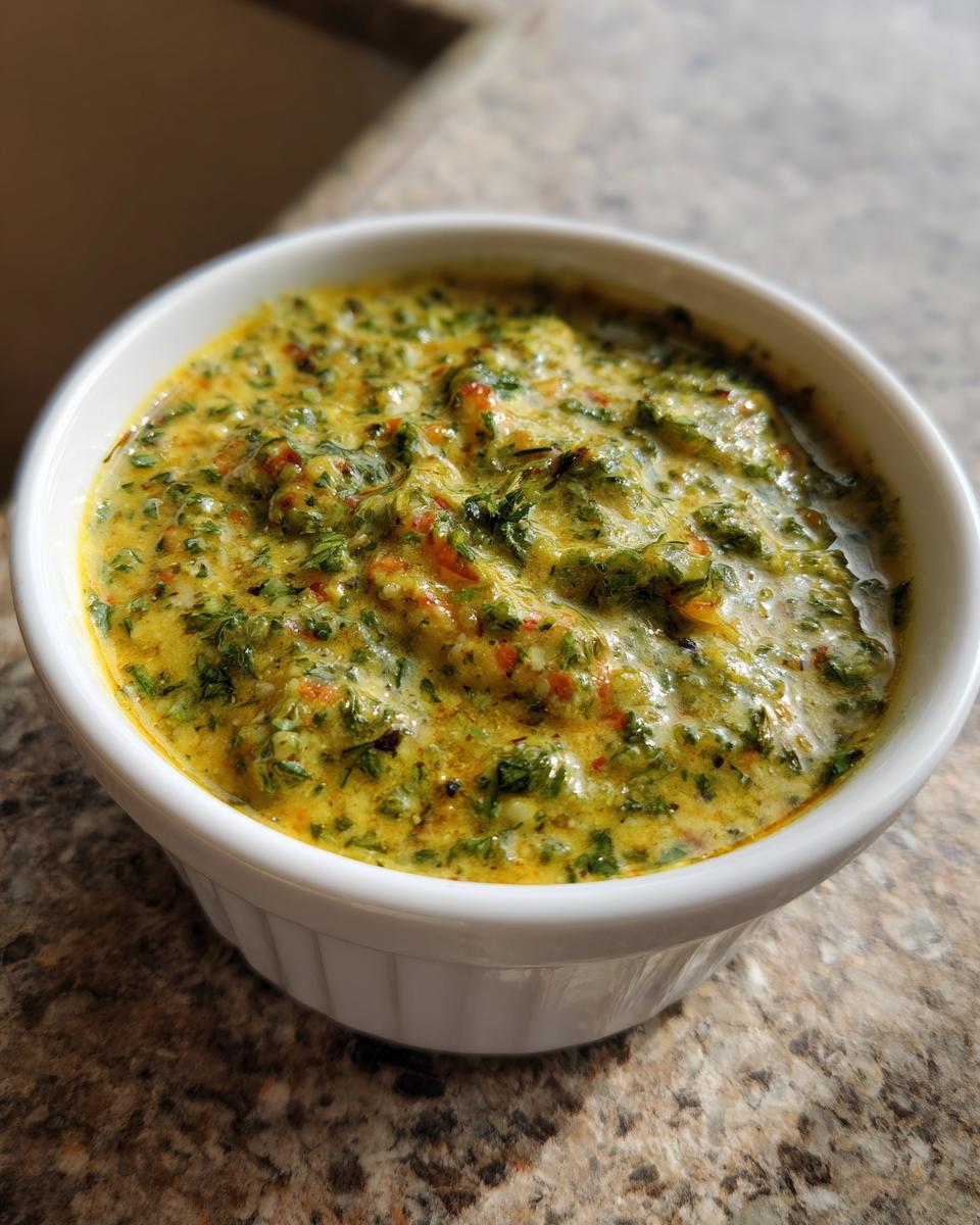 Close-up of the vibrant green Witch Brew Salsa Verde Cream Dip served in a small white bowl.
